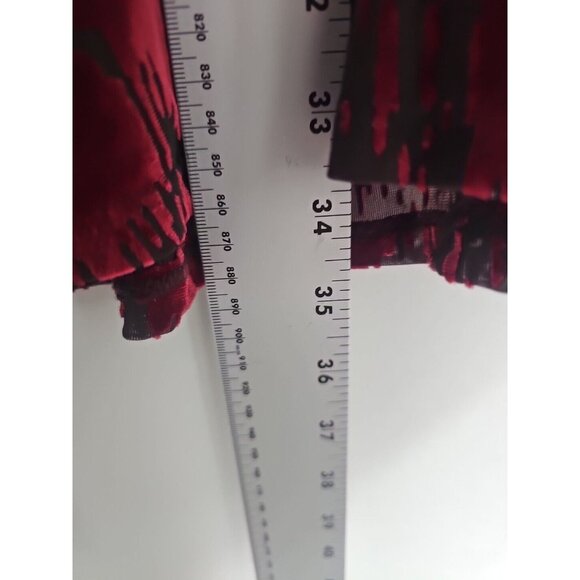 Simply Vera Burnout Red Velvet Fit & Flare Whimsygoth Mini Dress Size Medium - Picture 8 of 10